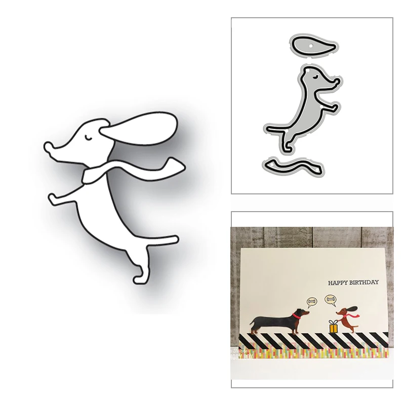 

Металлические пресс-формы для скрапбукинга «Щенок», 2023