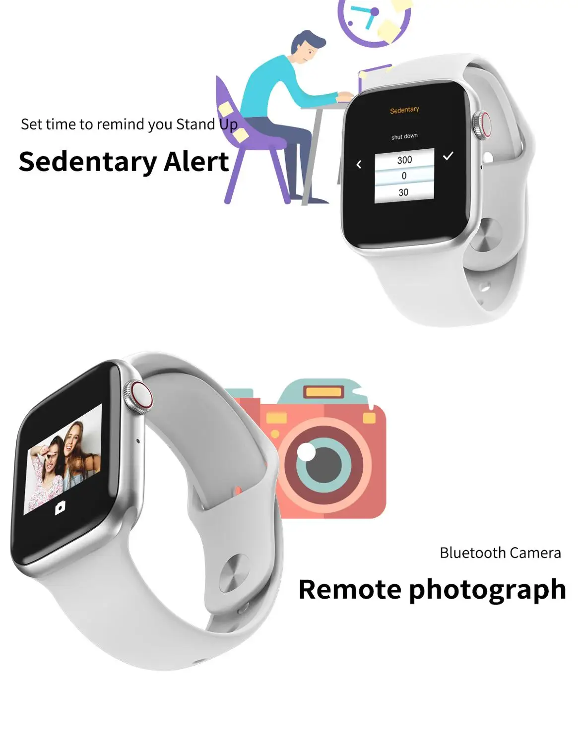 IWO 10 Smartwatch ECG монитор сердечного ритма спортивный трекер калорий шагомер для IOS