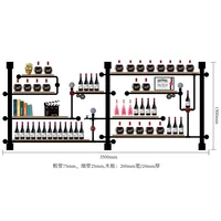 Retro Design Solid Wood Wine Rack Multi-tily Bottle Holder Elegant Wine Organizer Display Stand Large Storage For Connoisseurs