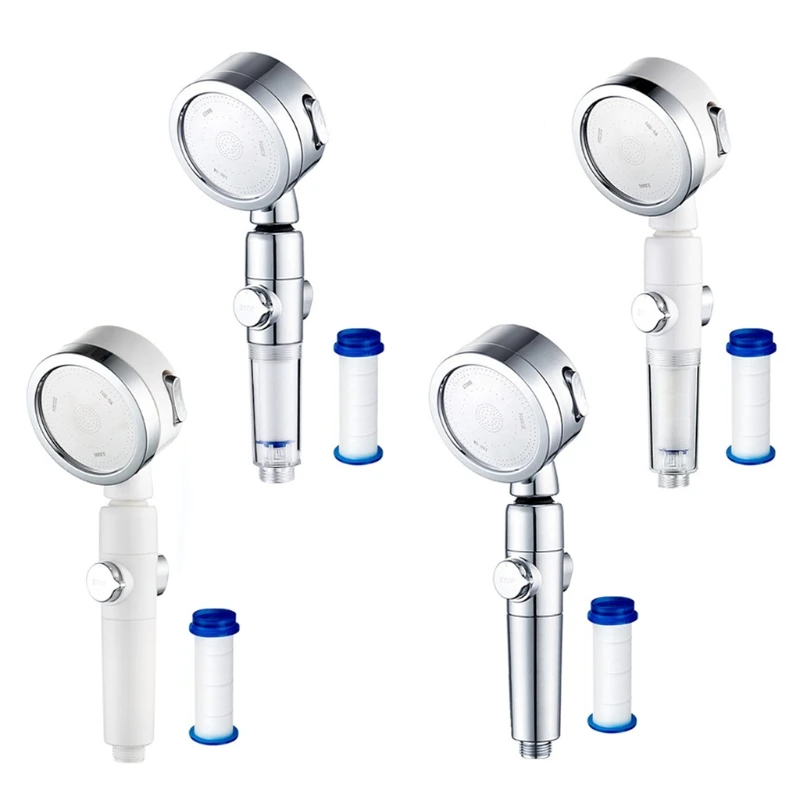 

Filter Shower Head With Handheld Showerhead Low/Rainfall High Pressure Shower Head For Hard Water Water-3 Modes 3 Color