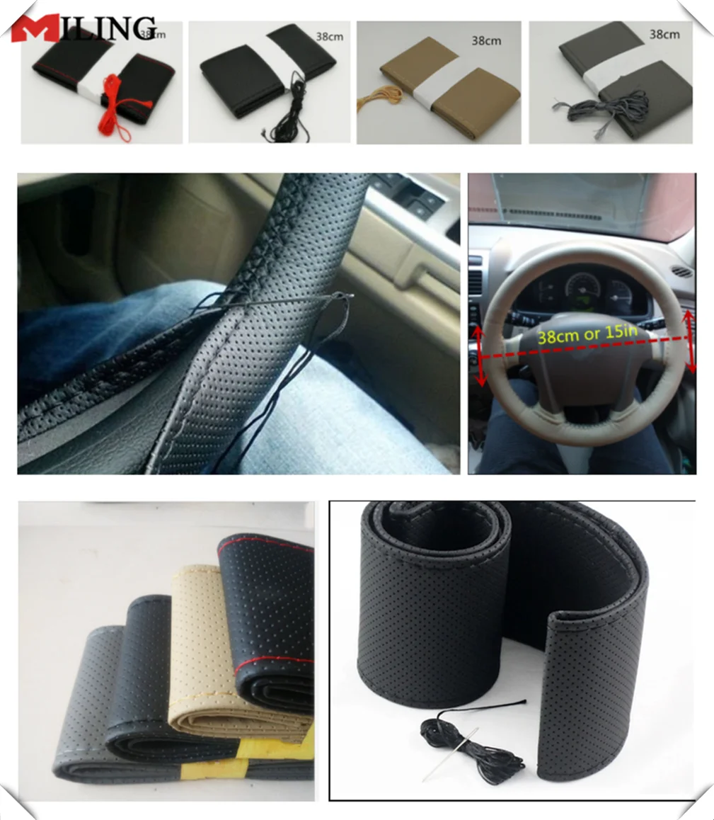 Автомобильные аксессуары рулевое колесо ручного шитья 38 см для Kia Sportage Sorento Sedona