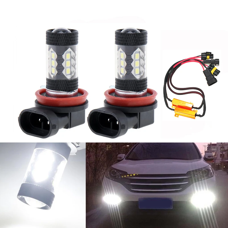 

2x LED Car H8 H11 Led Bulb 9006 HB4 Canbus No Error Led Auto Fog Light 6500K LED Lamp 12V Driving Running Lamp Bulb
