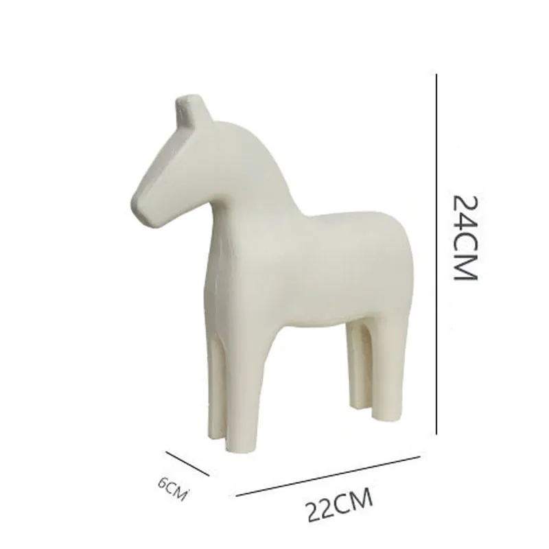 

Деревянные фигурки лошадок Ins Morandi