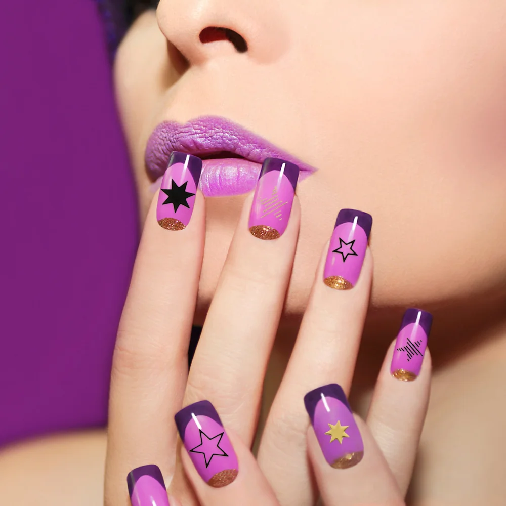 

7pcs Star Creative Nail Stickers Fingernail Decals Nail Art Supplies