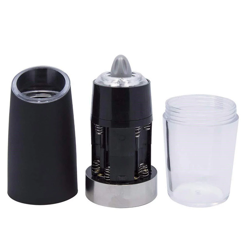 Electric Pepper Grinder Easy Salt Spice Herbal Containers With Induction Lights for Cleaning Home Kitchen Cooking BBQ Tools | Дом и сад