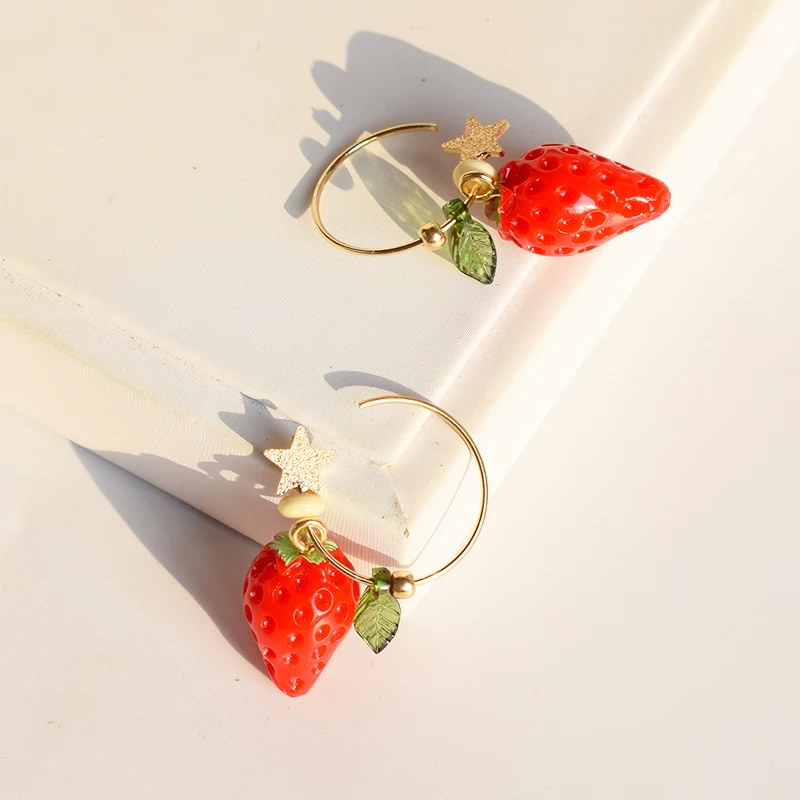 Timlee E211 летние новые оригинальные темпераментные фрукты клубники лимон звезда