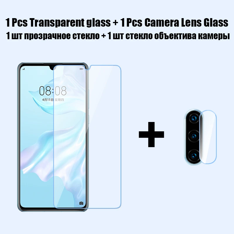 2 в 1 Гидрогелевая пленка и закаленное стекло для huawei p30 p20 lite p smart Защита экрана для huawei mate 20 30 p30 pro стекло