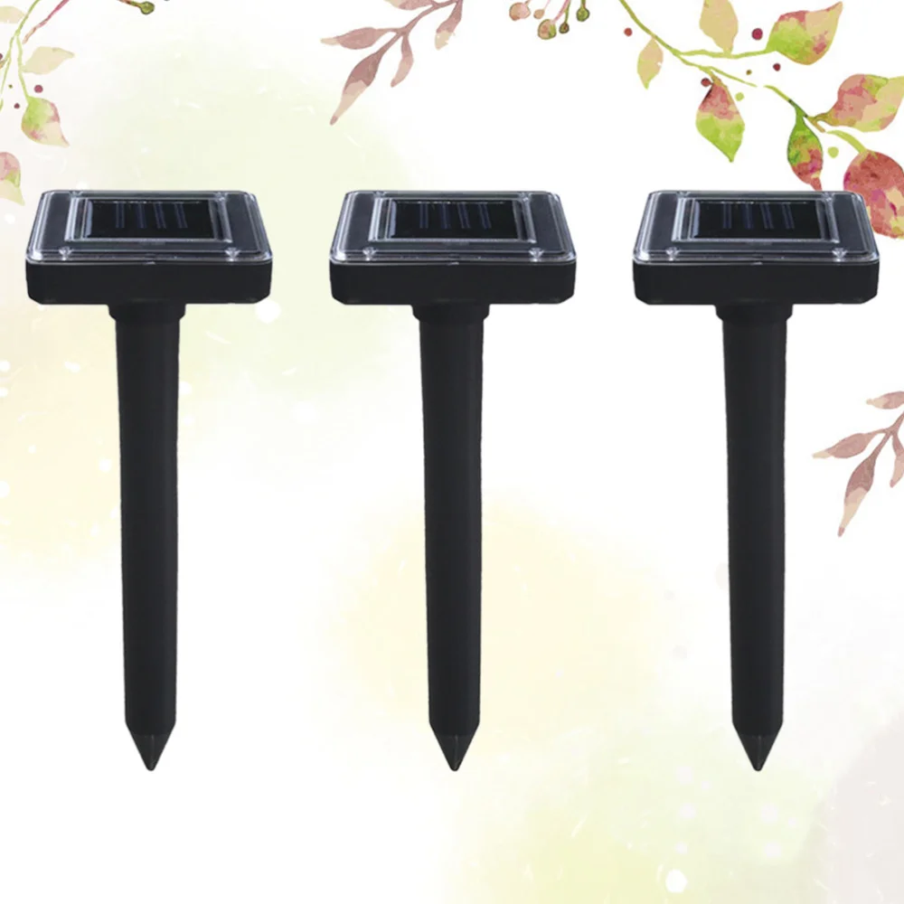 

2 Pcs Solar Ultrasonic Vibrating Rat Repeller Outdoor Utility Insect Repeller Waterproof Ultrasonic Snake Repellent Device