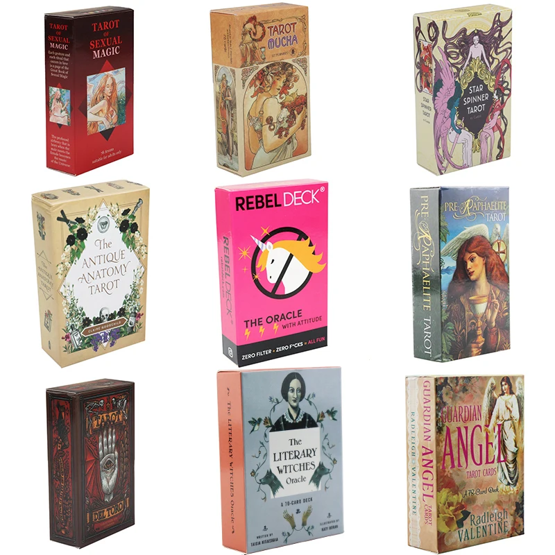 

Карточка-Таро для гадания, для начинающих, английский аналитический палуб, игра солитер, настольная игра с QR-кодом, электронное руководство