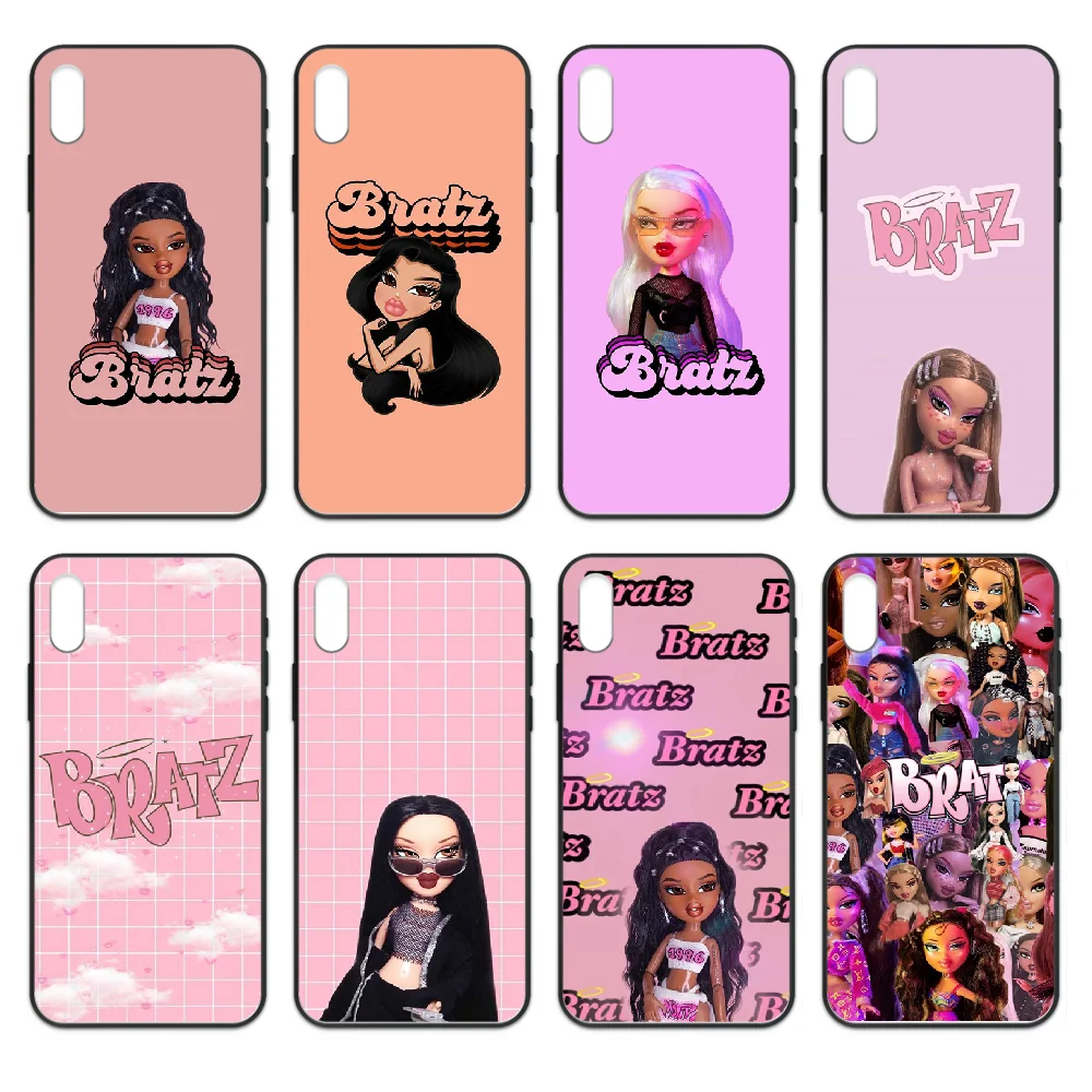Модный бренд Кукла Bratz чехол для телефона Корпус iphone 4 4s 5 5S SE 5C 6 6S 7 8 plus X XS XR 11 PRO MAX 2020