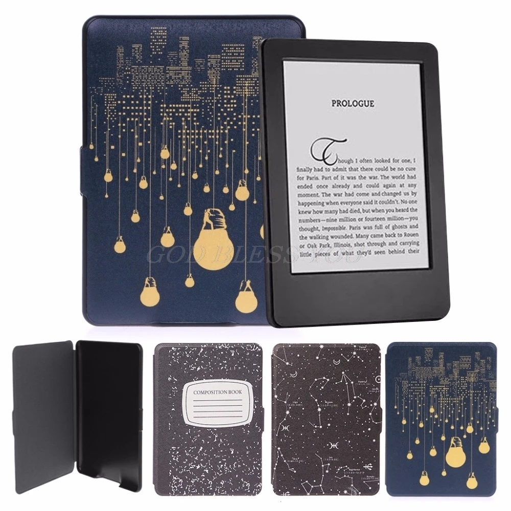 2018 защитный чехол из искусственной кожи подставка для планшета Amazon Kindle Paperwhite 1/2/3