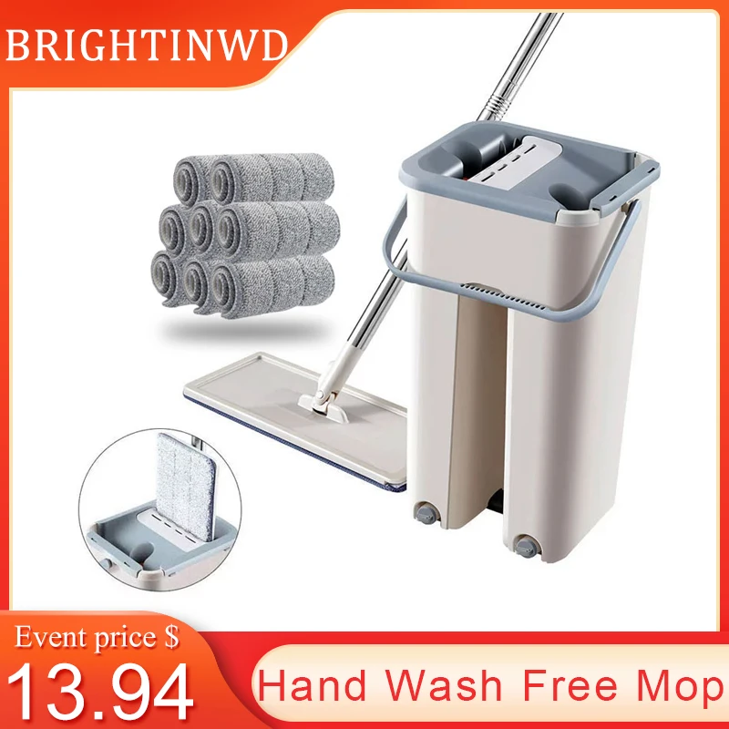 швабра с ведром быстрочистая микрофибры для дома и кухни ванная уборки пола