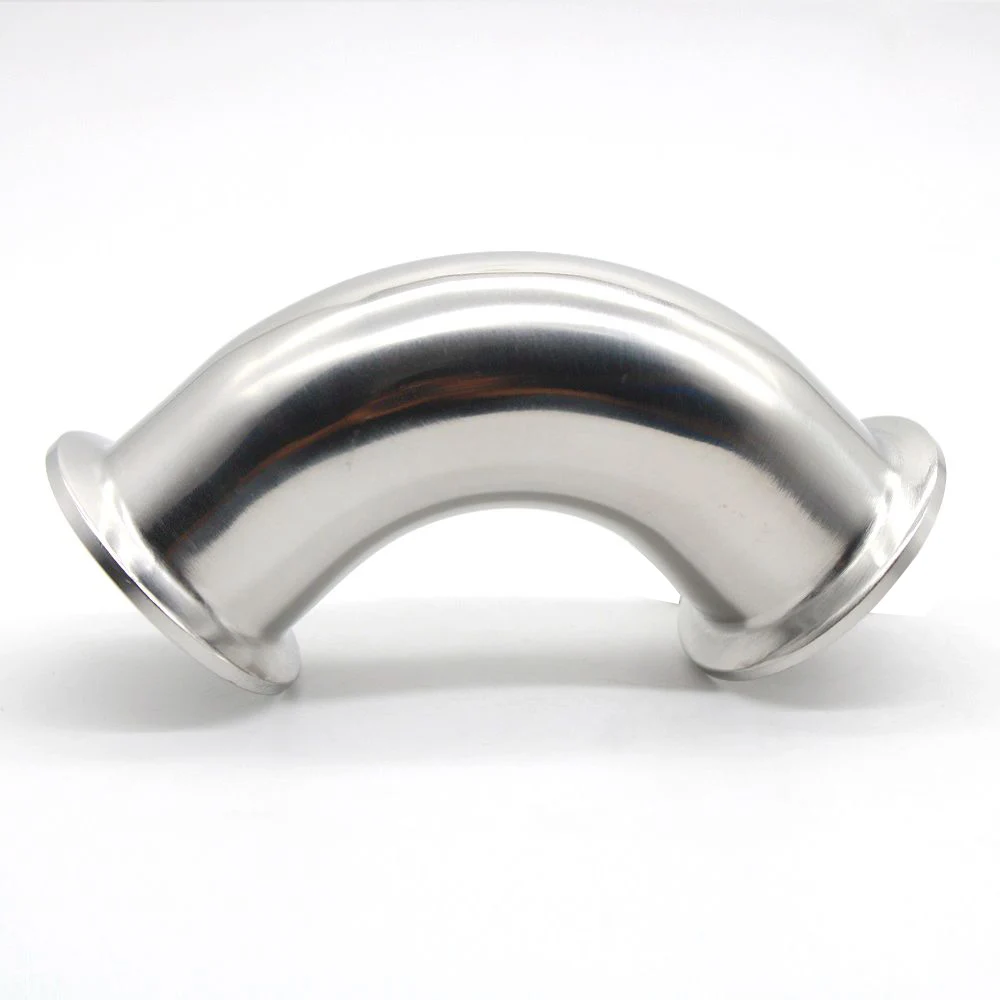 SS304 санитарный фитинг из нержавеющей стали 3/4 &quot 4&quot Tri Clamp 90 градусов для труб