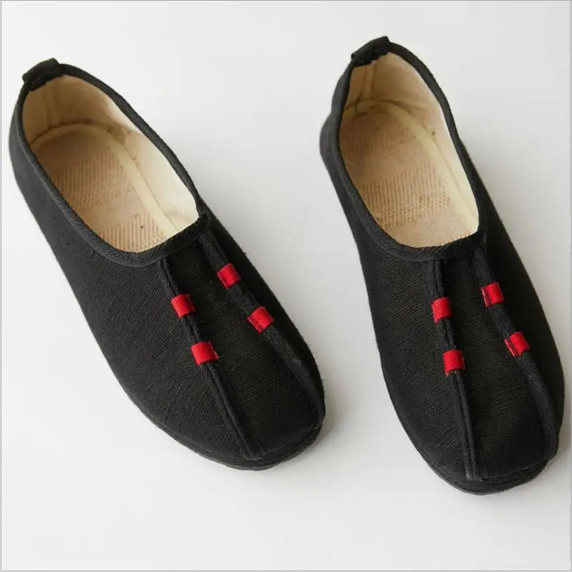 Китайские винтажные тканевые туфли с чернильным принтом уход за ногами удобные