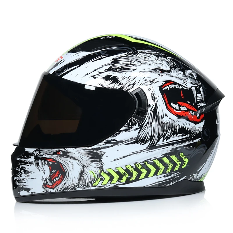 Полнолицевой мотоциклетный шлем профессиональный гоночный DOT Мотокросс по