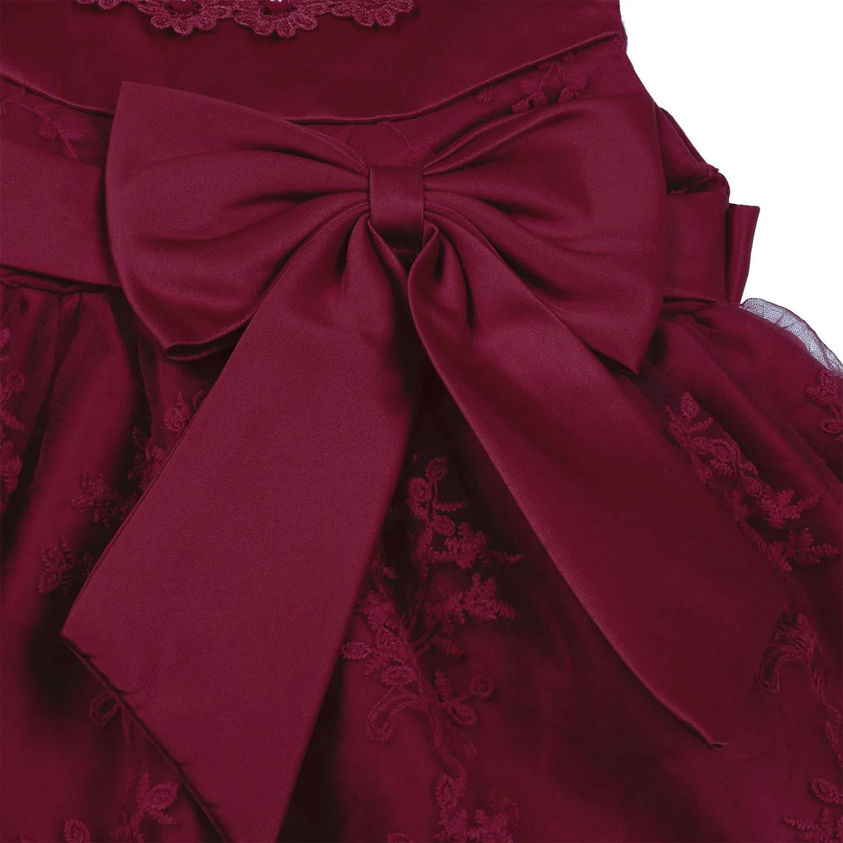 Платье для маленьких девочек без рукавов с цветочным рисунком украшенное