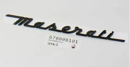 Матовый глянцевый черный Серебряный для Maserati багажник плашка с логотипом эмблема значки Ghibli OEM