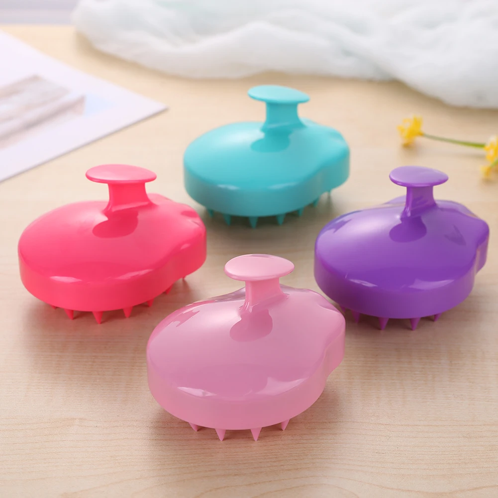 

Handheld Comfortable Silicone Hair Brush Shampoo Scalp Brush Comb Head Shower Brush Bath Spa Slimming Massage Brush