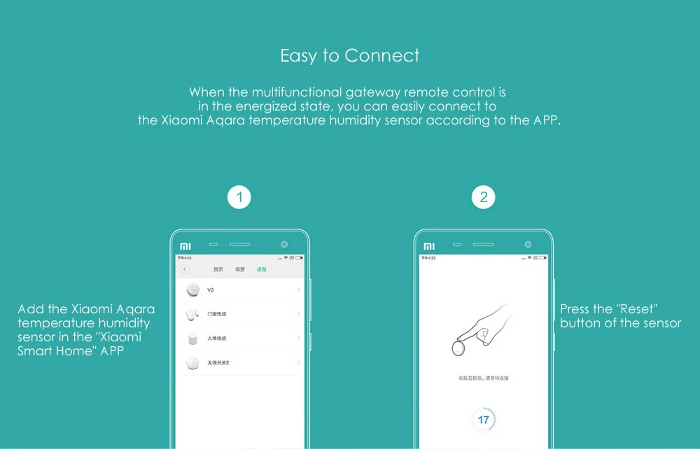 Оригинальный датчик температуры и влажности Aqara давления воздуха Mijia с