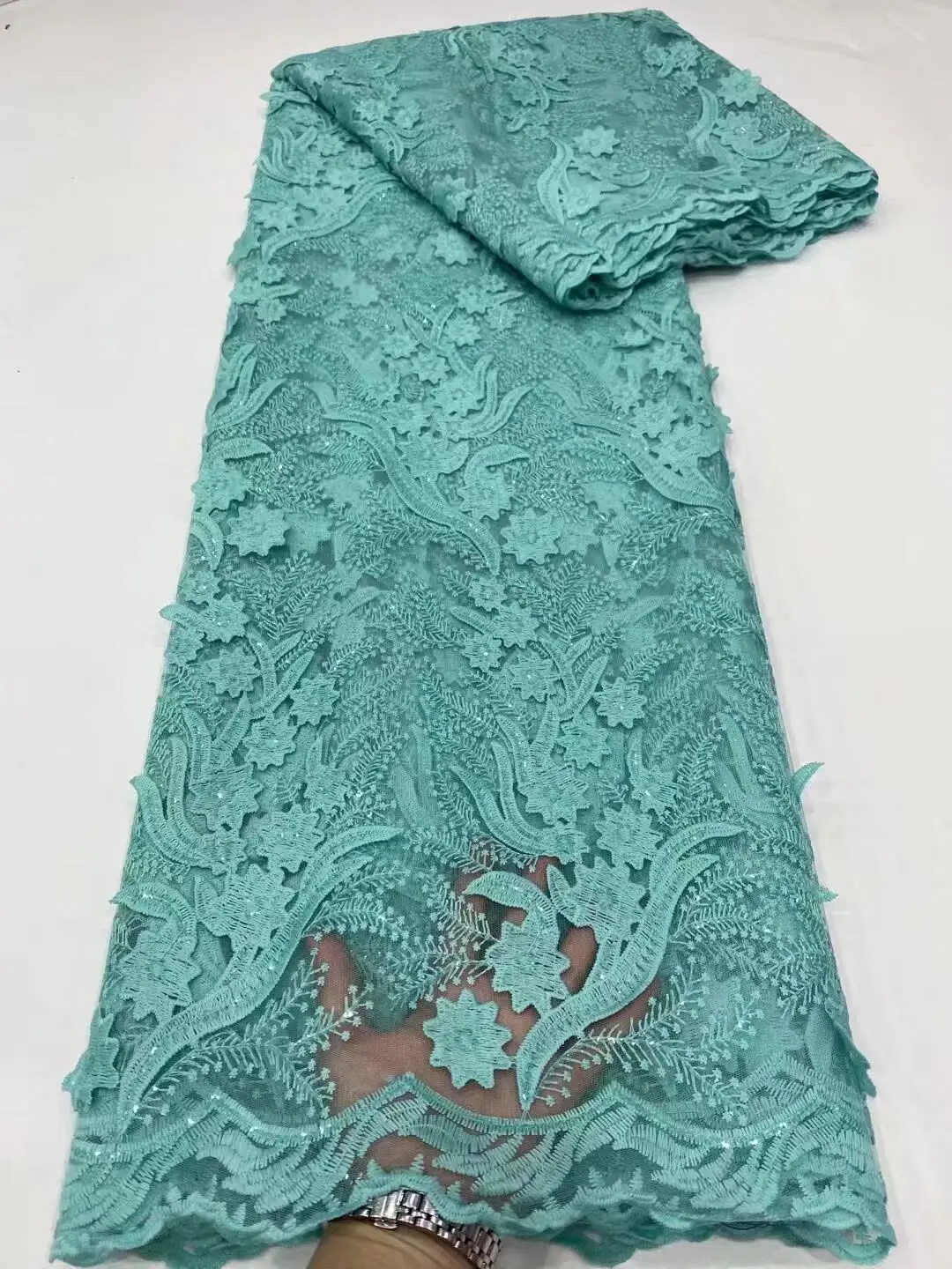 

Нигерийская гипюровая кружевная ткань, шнур высокого качества, африканская швейцарская вуаль, кружево, многоцветная вышивка, французская к...