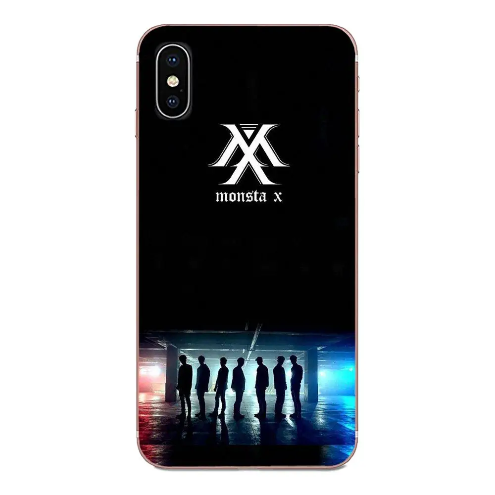 Для Samsung Galaxy A10 A20 A20E A3 A40 A5 A50 A7 J1 J3 J4 J5 J6 J7 2016 2017 2018 TPU Лидер продаж Monsta X Kpop Boy