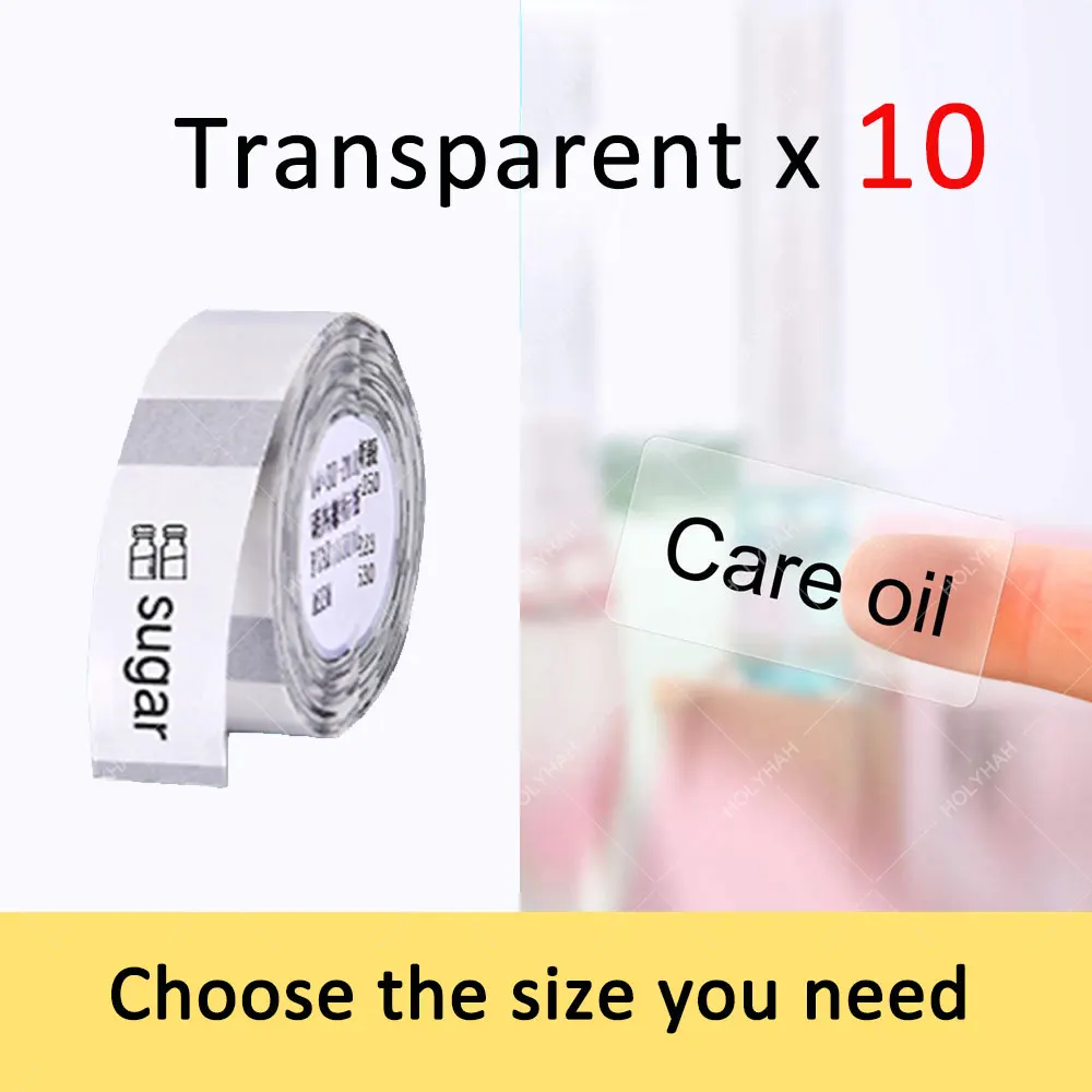 

NIIMBOT D11 D110 Thermal Transparent Label Paper Stickers Waterproof Tear-Resistant Self-Adhesive Replacement