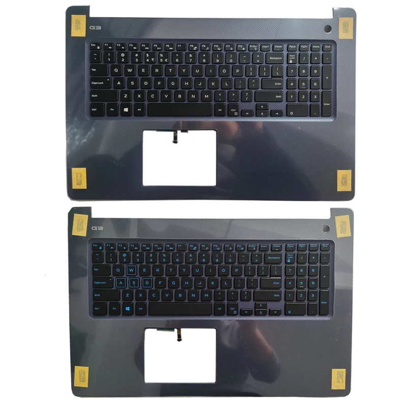 Teclado do Portátil dos Eua para Dell Teclado dos Eua com Capa Novo Inspiron Palmrest g3 17-3779 3799