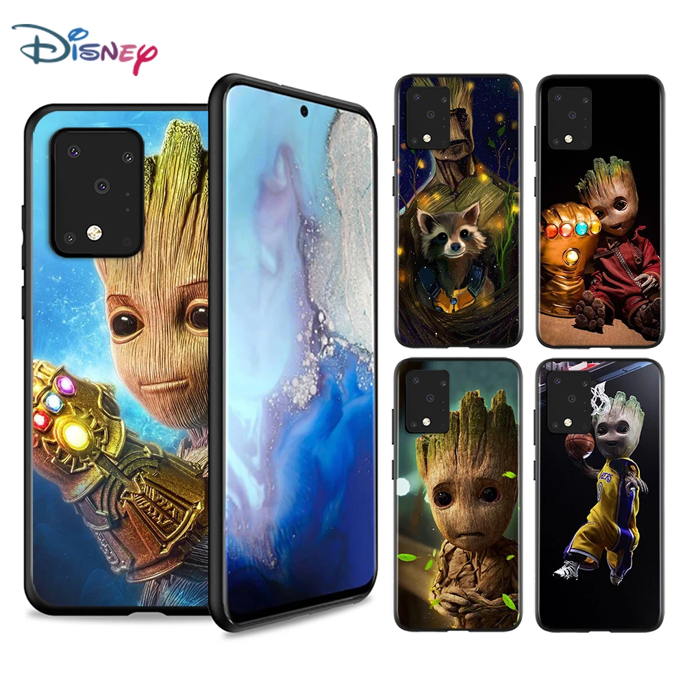

Guardians Groot Marvel For Samsung A72 A52 A02 S A32 A12 A42 A51 A91 A81 A71 A41 A31 A21 S A11 A01 UW Black Phone Case