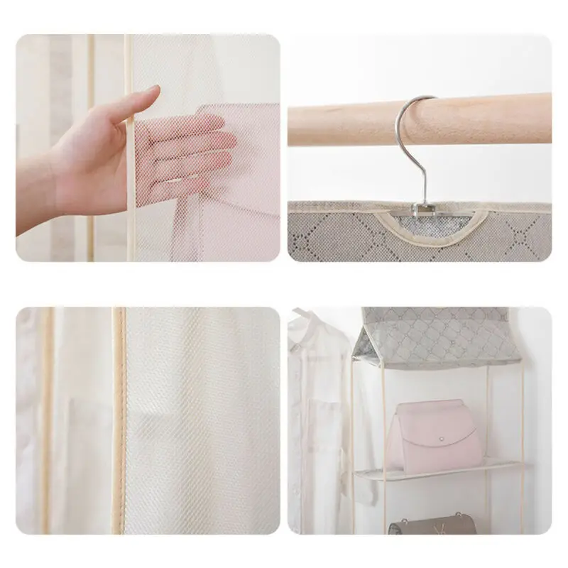 2/3/4 слоев подвесная сумка для кошелька односторонняя прозрачная держатель