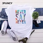 JFUNCY размера плюс 4XL 5XL Женские футболки женская футболка летние Harajuku Графические футболки топы 100% хлопок с коротким рукавом женская футболка
