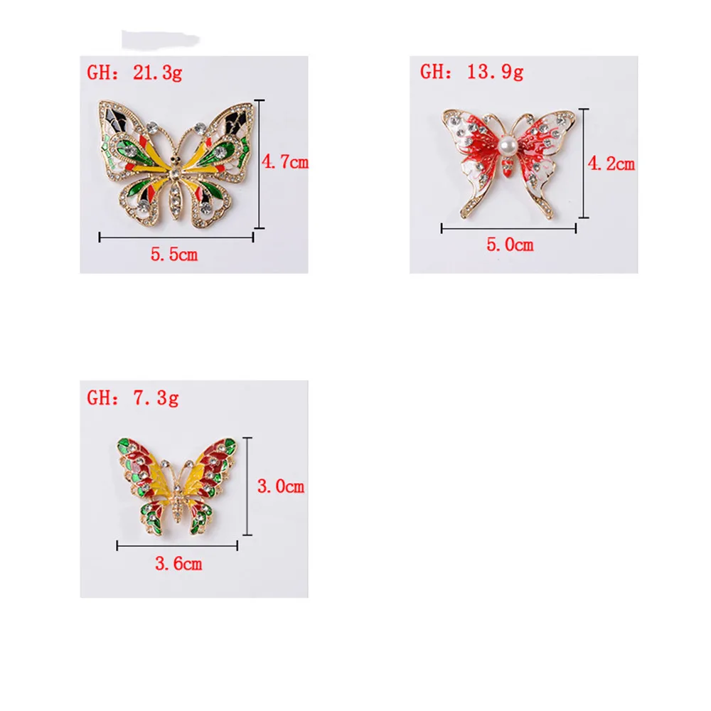 Butterfly Buttons Embellishments for Craft 10pcs big Colorful Rhinestone Buttons Sewing Craft Scrapbooking Butterfly Button
