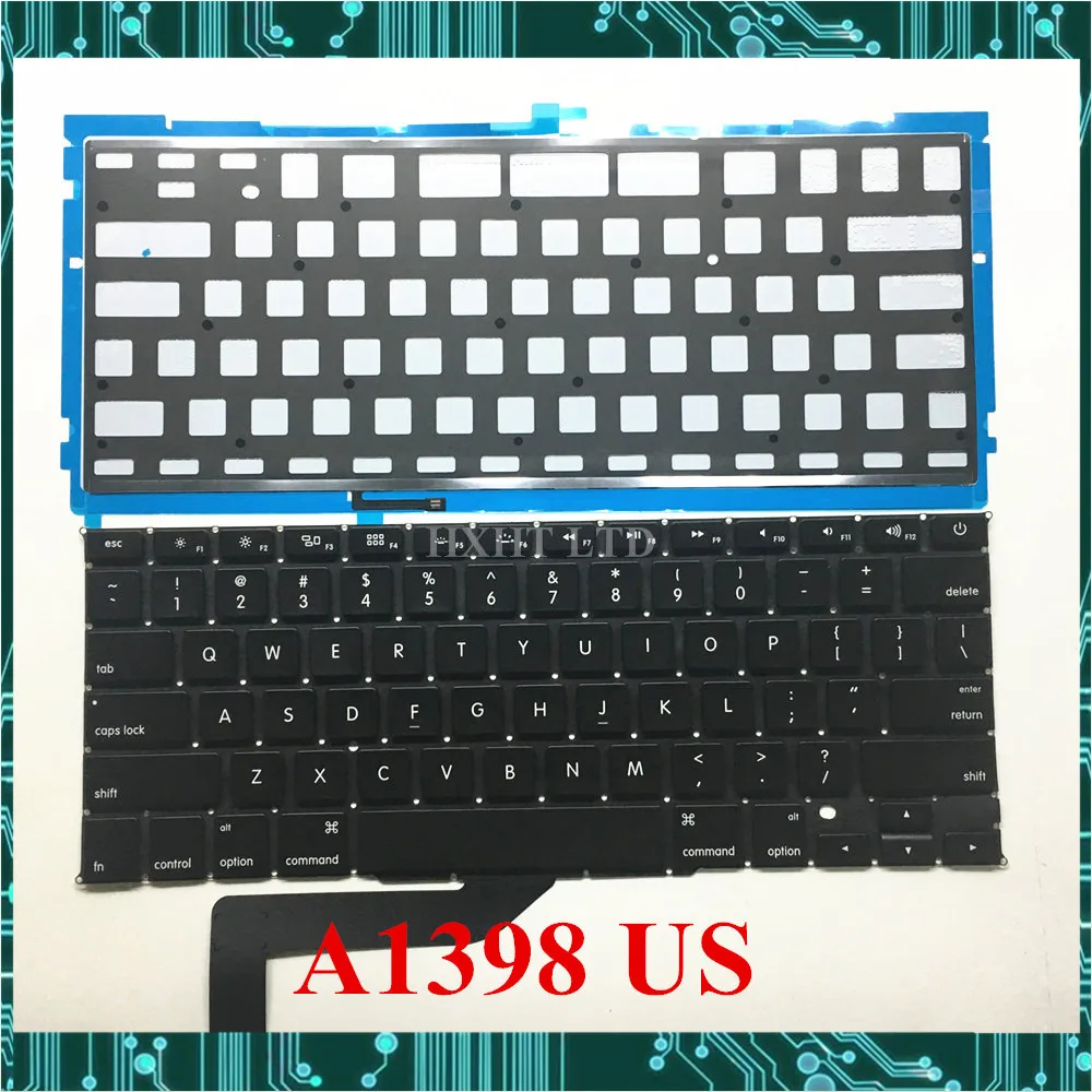 Новинка для Macbook Pro 15 &quotRetina A1398 клавиатура с подсветкой США Английский макет ME664