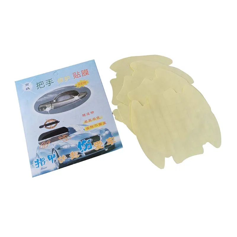 4 шт./компл. прозрачная защитная пленка для ручек автомобиля автомобильные