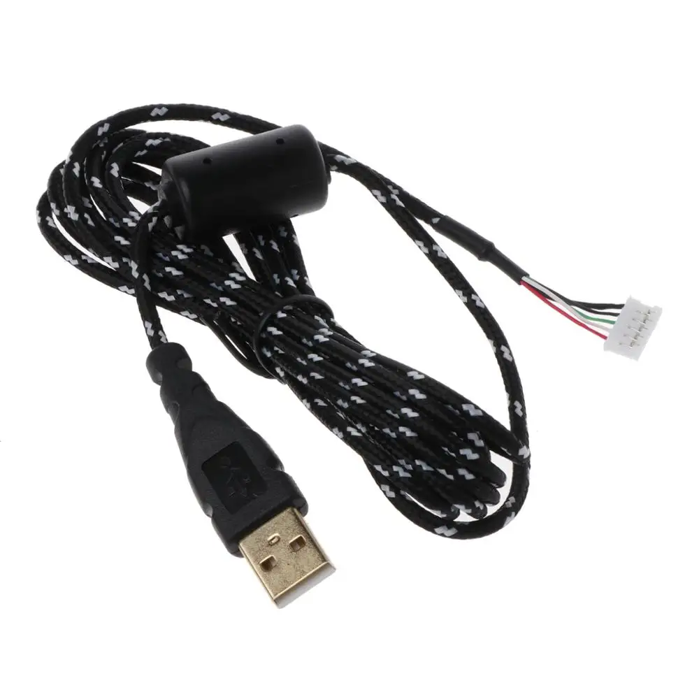 Позолоченный прочный нейлоновый usb кабель для мыши оптический Microsoft IO1.1 IE3.0