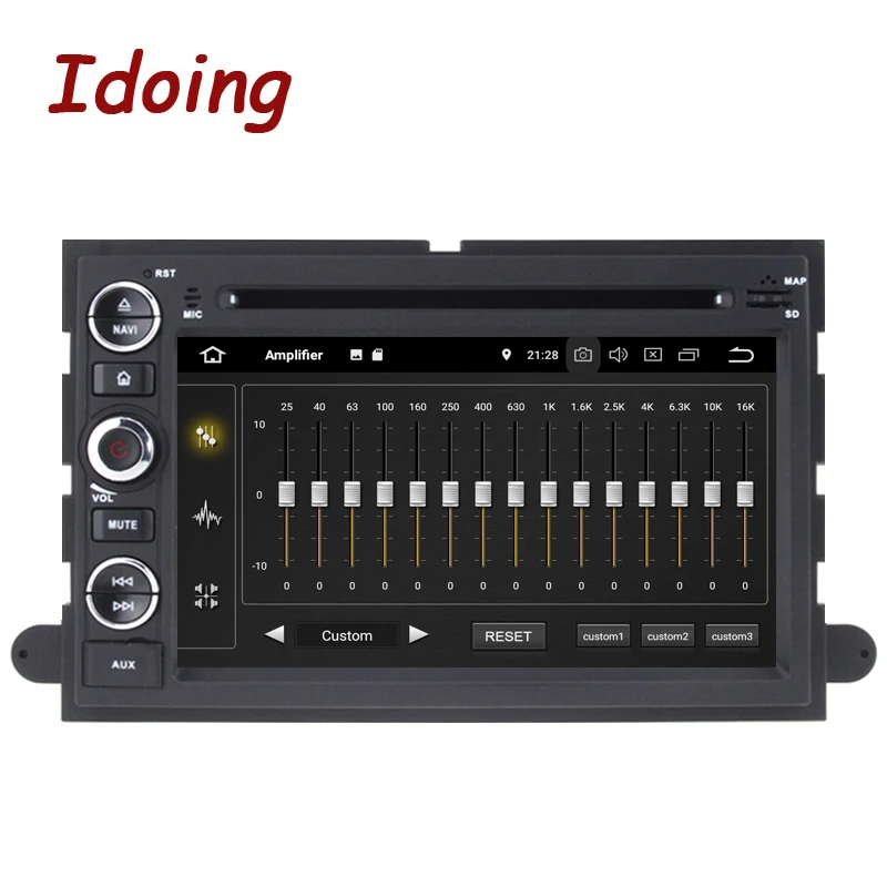 Автомагнитола Idoing 2DIN Android 10 7 дюймов DVD мультимедийный плеер для Ford Fusion Explorer Edge