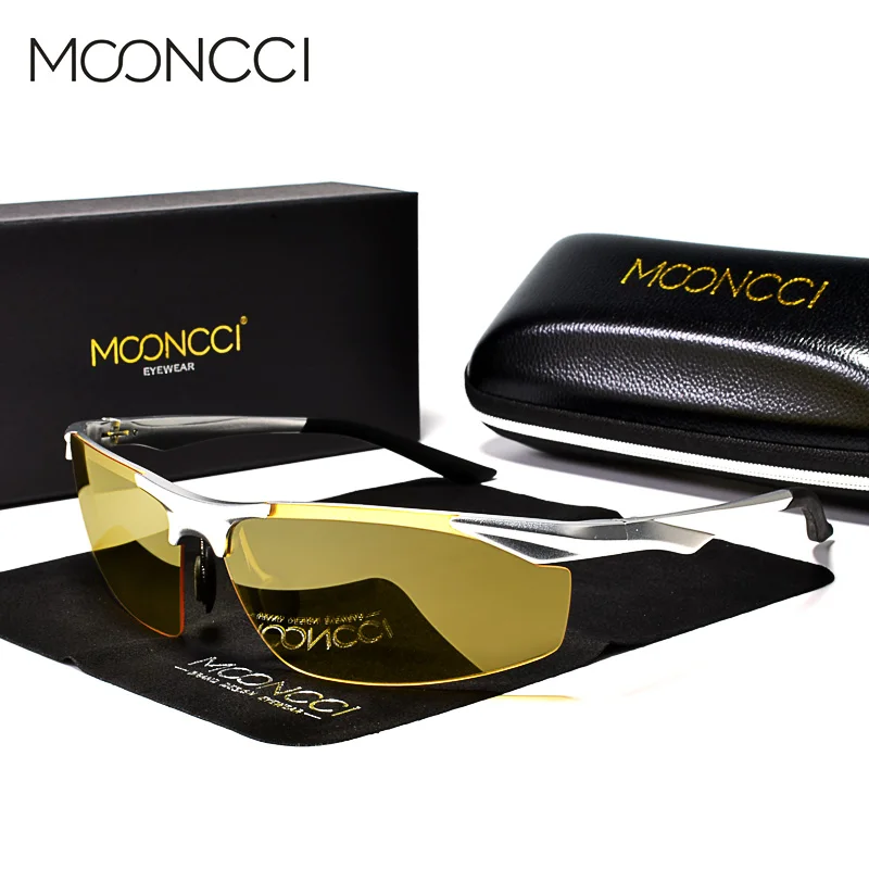 Очки HD поляризационные мужские без оправы роскошные спортивные желтые