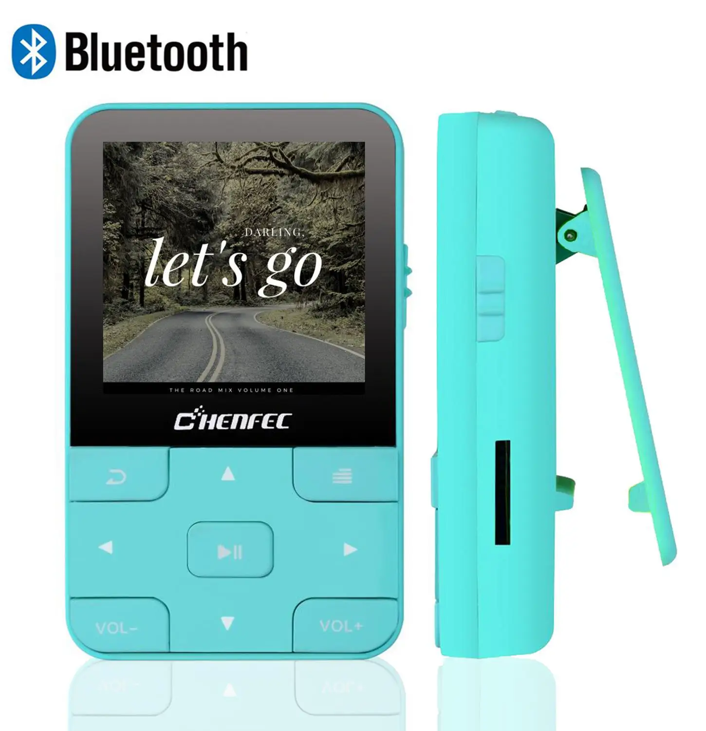 Мини Портативный MP3-плеер с Bluetooth 4,0 без потерь Музыкальный плеер с зажимом, fm-радио, рекордер TF карта и повязка на руку