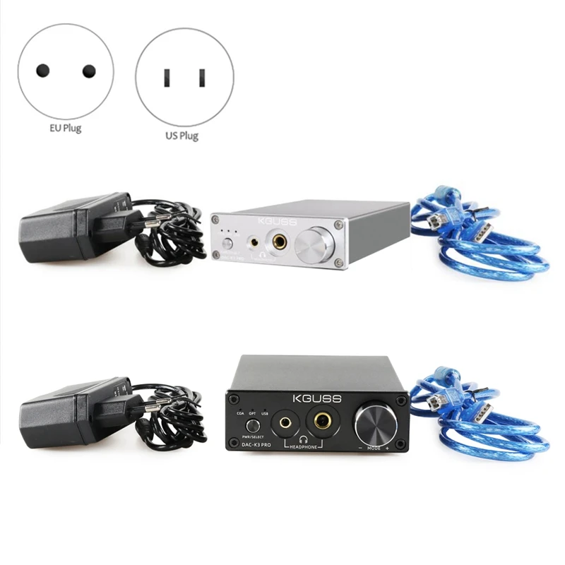 

KGUSS DAC-K3PRO TPA6120A2 ESS9018K2M MINI HIFI USB DAC Decoded Audio Headphone Amplifier 24BIT 192Khz AMP DC12V