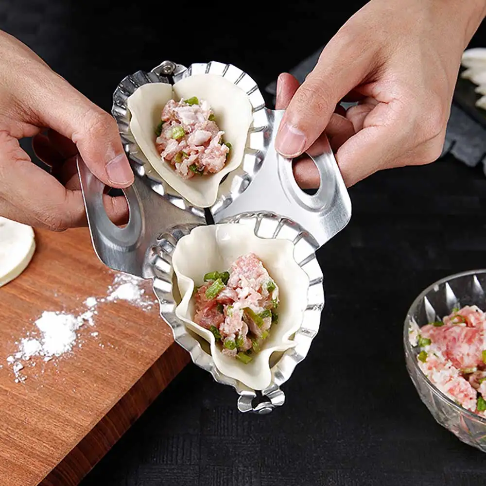 

Stainless Steel Dumpling Mold Maker Dough Pie Ravioli Press Large Mold Cooking Pastry Mould Kitchen DIY Tool Accessories