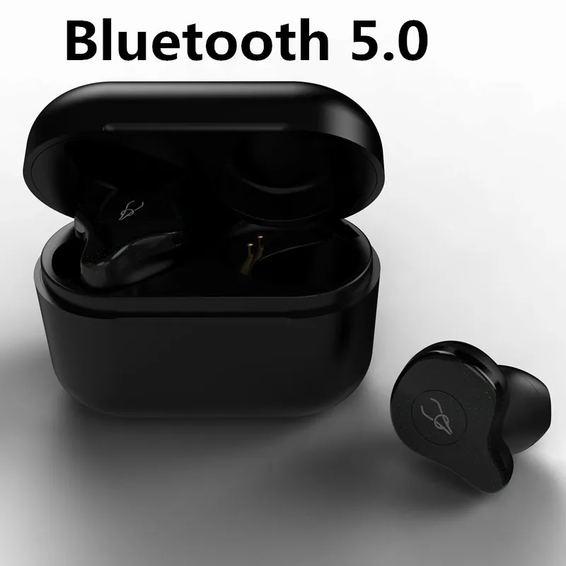 Беспроводные Bluetooth наушники 5,0 с зарядным ящиком, черные бинауральные наушники-вкладыши, спортивные наушники для бега, розовая Водонепроницаемая стереогарнитура - Цвет: starry sky