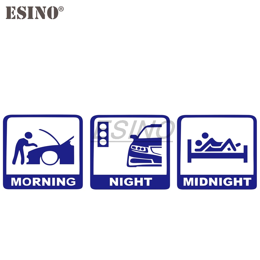 Автомобильный Стайлинг утро ночь JDM креативная Автомобильная наклейка