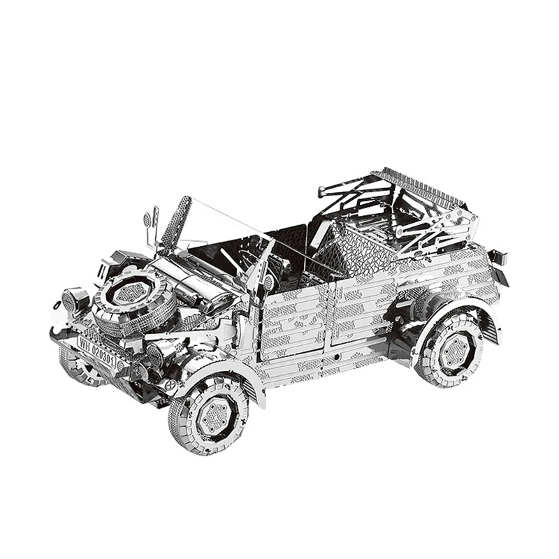 Красочные немецкие военные 3D металлические головоломки VW82 модель автомобиля