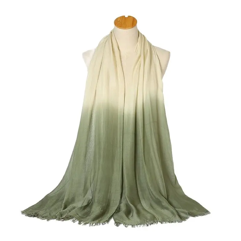 

10 шт./лот, популярный тюрбан из пашмины Eupo, мусульманский хиджаб, женский шарф, индивидуальная Легкая длинная шаль с эффектом омбре, фуляр с р...