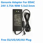 Подлинное зарядное устройство для ноутбуков EDAC EA10952 90 Вт 24 В 3,75 а EA10952E EA10953 EXA0904YJ