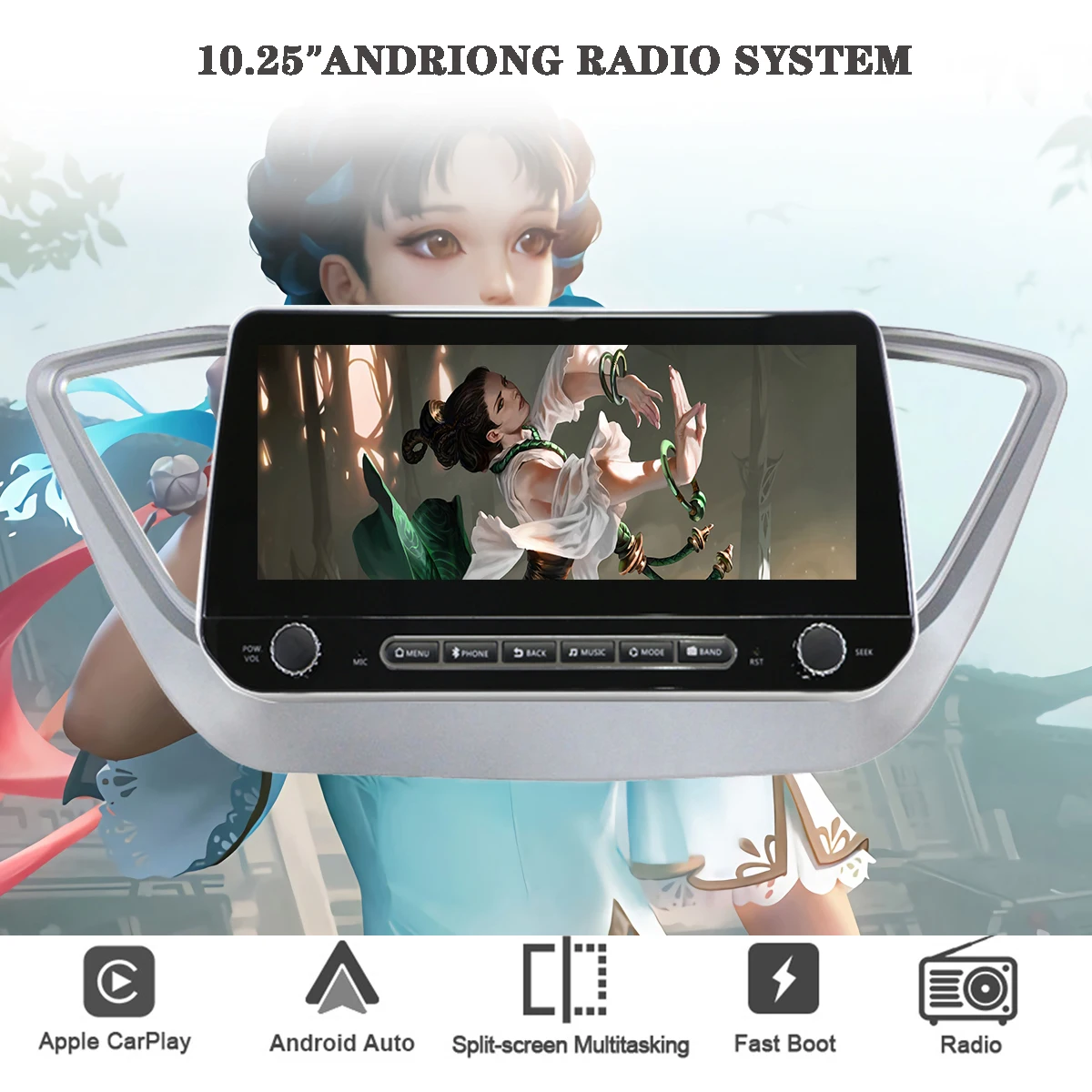 

Android 10 Octa Core головное устройство HU автомобильное Авторадио музыка MP5 магнитофон GPS навигатор монитор для Hyundai Solaris 2017 2018 PC планшет