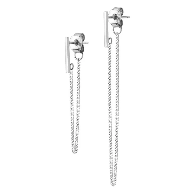 

Серьги спереди и сзади из 100% серебра 925 пробы