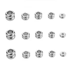 Разделительные бусины из нержавеющей стали, слайдер с большим отверстием 8 мм 5 мм, подвески для кожаного браслета, принадлежности для поделок, фурнитура