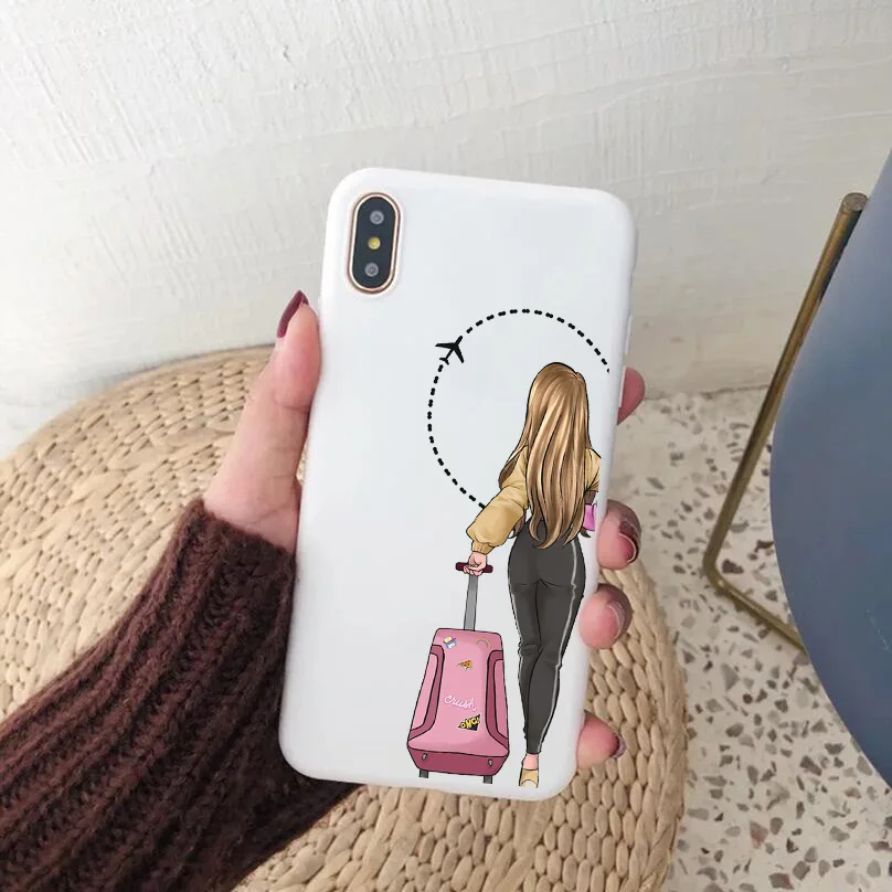 Модный чехол для девочки BFF iPhone XS 11 Pro MAX SE 5 6 6S 7 8Plus XR X10 best friend candy white силиконовый из