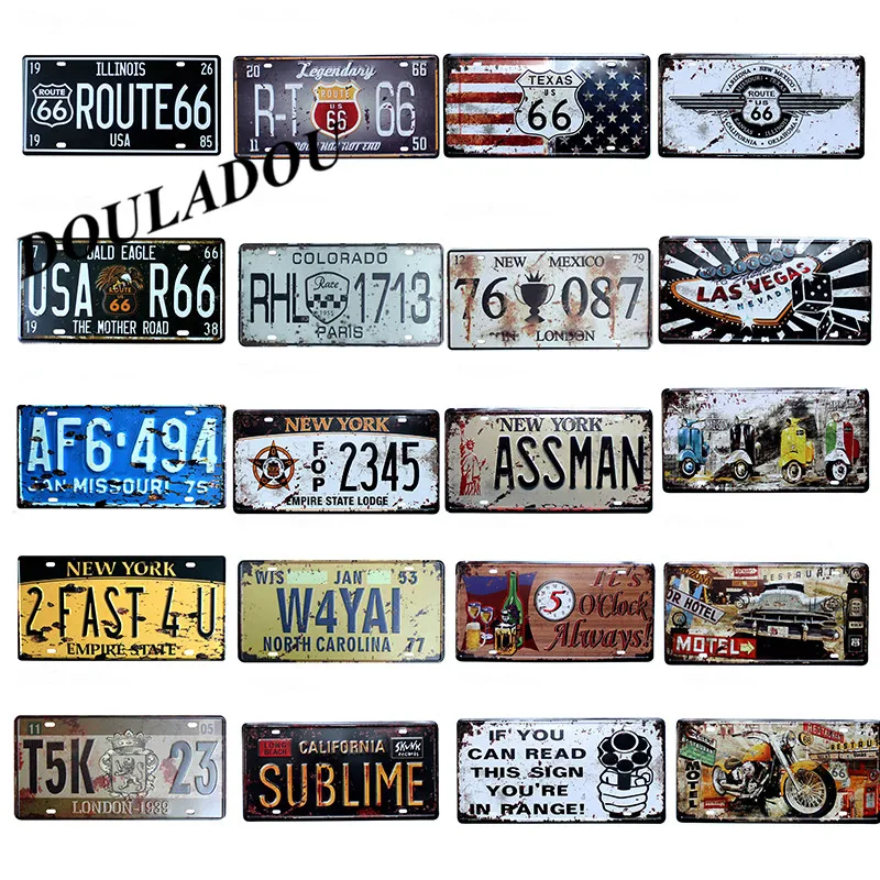 [Douladou] TEXAS Route66 ретро классический металлический знак Декор винтажные