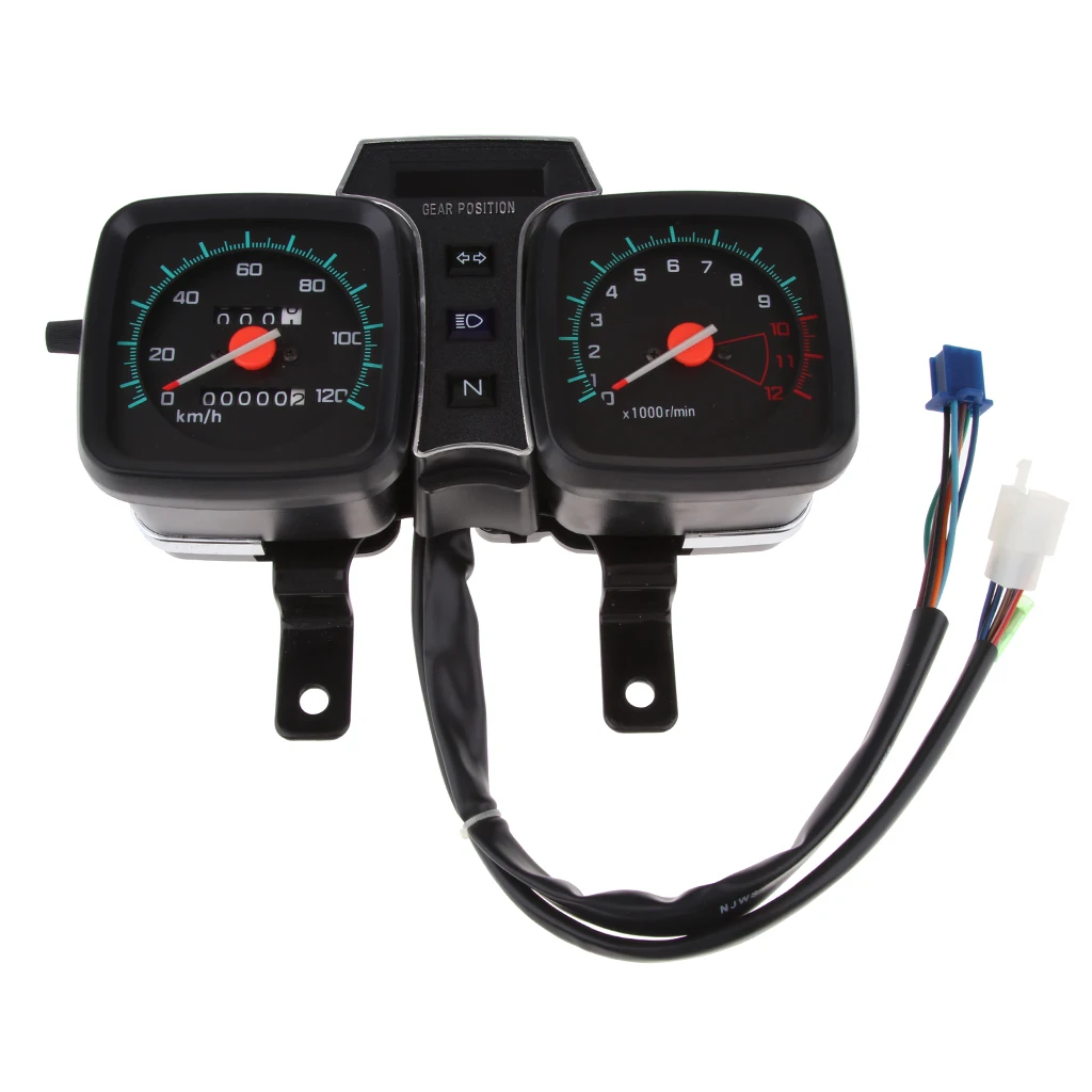 12V мотоциклов Тахометр одометр спидометр 0-120 км/ч датчик для Suzuki GS125